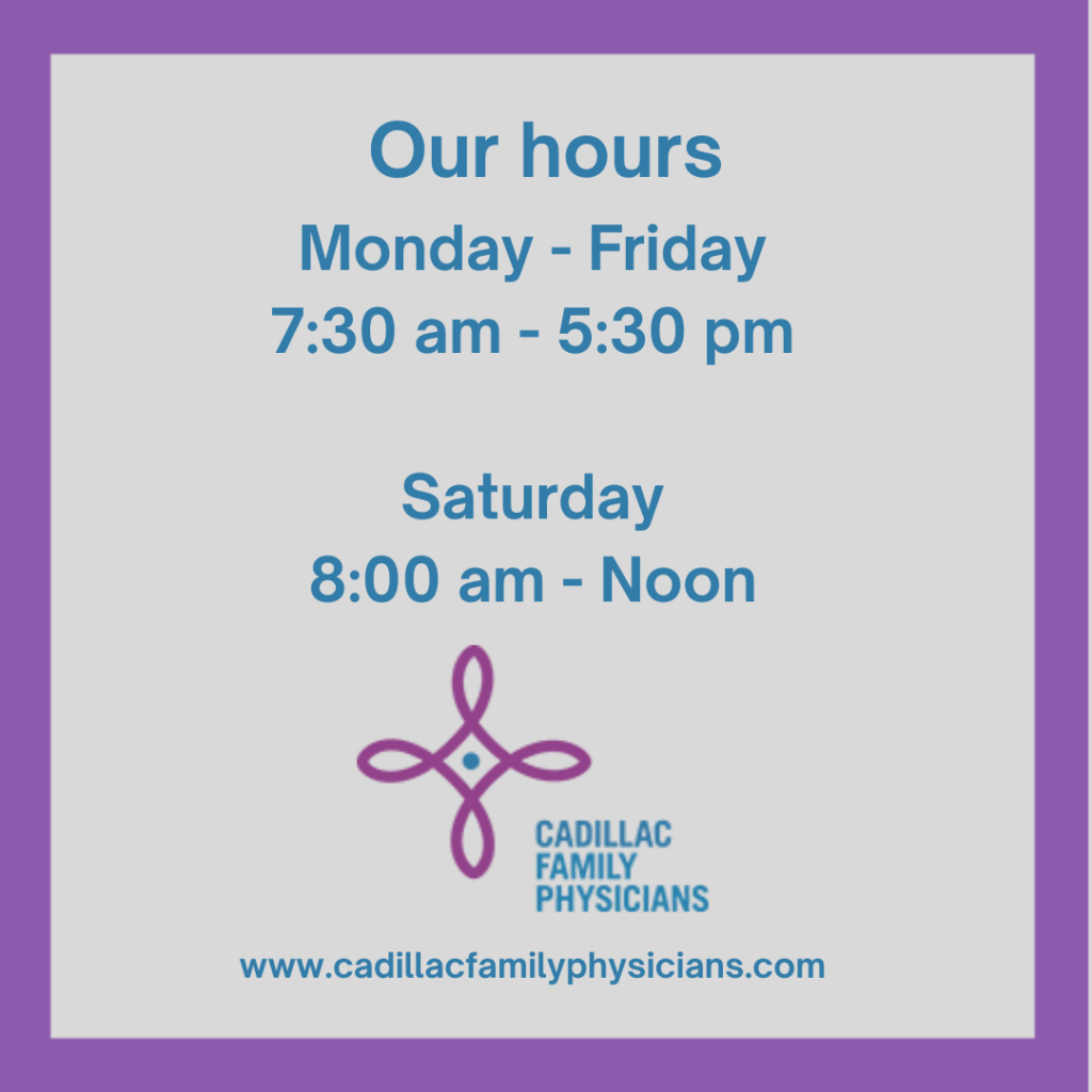 Hours M-F 7:30am - 5:30pm and Sat 8am - noon